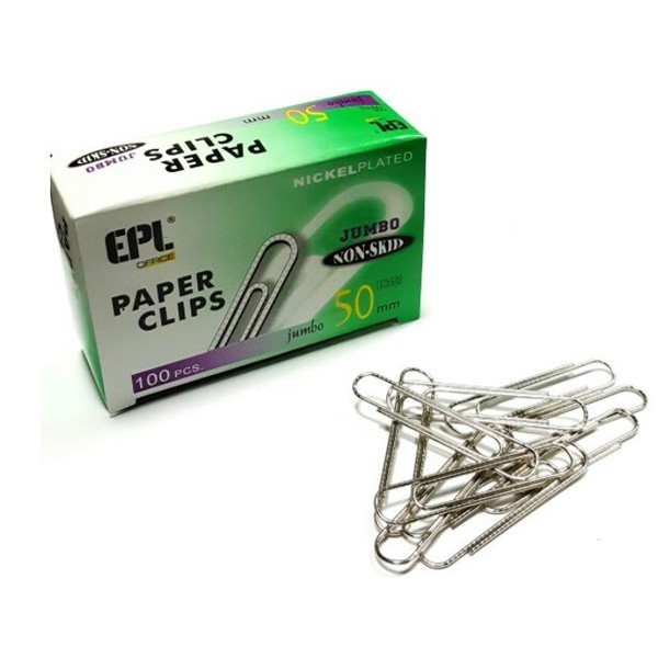 EPL E350 Paper Clip Jumbo - 50mm (pkt/100pc)